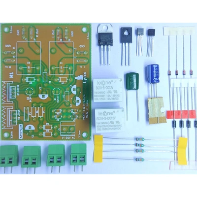 12v Stereo Speaker Protection Board 10 Ampere Dual Channel - Easy to Make Hobby Kit - New Version