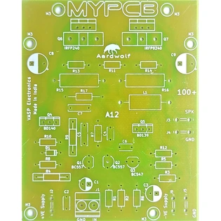 100 Watts Mosfet Amplifier Board - Best for Subwoofers using IRFP240 IRFP9240 - PCB only