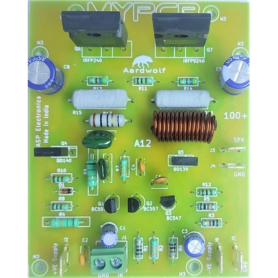 MYPCB 100 Watts Mosfet Amplifier Board - Best for Subwoofers using IRFP240 IRFP9240 - Assembled Board