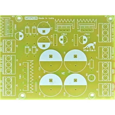 10A Unregulated & 1.5A Regulated Multiuse Power Supply 4700uf x 4 Capacitors - PCB only