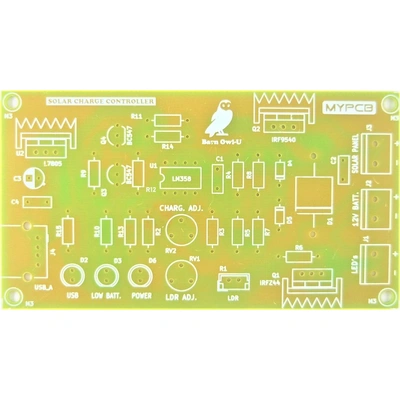 12 Volt 10 Ampere Solar Charge Controller / Charger with Dusk to Dawn function for Street Lights - PCB only