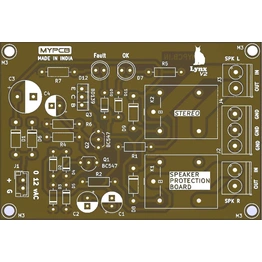 12v Stereo Speaker Protection Board 10 Ampere Dual Channel - PCB only - New Version