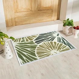 Floral Lotus Leaf Anti-Slip Floor Mat (40x60cm)