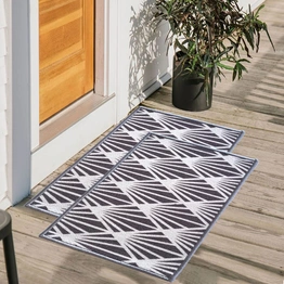 Pattern Anti-Slip Multipurpose Floor Mat Set 40x60CM, Grey Mohawk