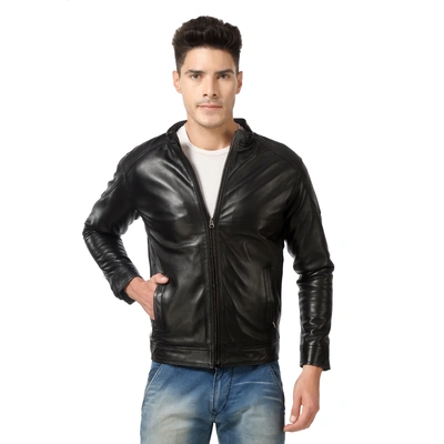 CHARMSHILP - Crosstown Bomber Lambskin Leather Jacket