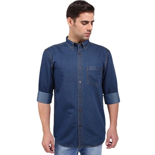 FLAGS Men's Casual Denim Shirt (DnmShrt)