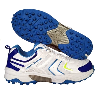 SG Scorer 3.0 Unisex White Blue Cricket Shoes