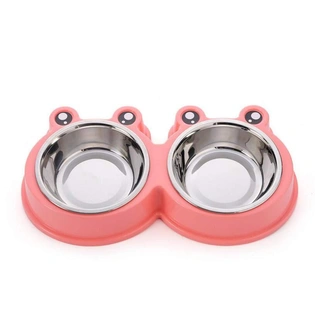 Stainless Steel Double Food and Water Bowl