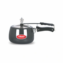 Jaipan Black Beauty 2 Ltr Hard Anodised Contura Pressure Cooker inner lid