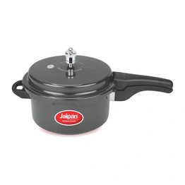 Jaipan Black Pearl 2 Ltr Hard Anodised Black Pressure Cooker outer lid