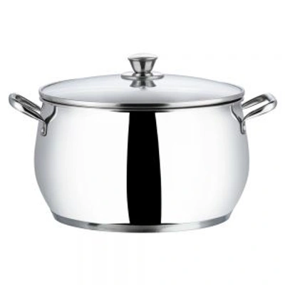 Vinod Stainless Steel Almaty Casserole - 24 Cm, 6.9 L (Induction Friendly)