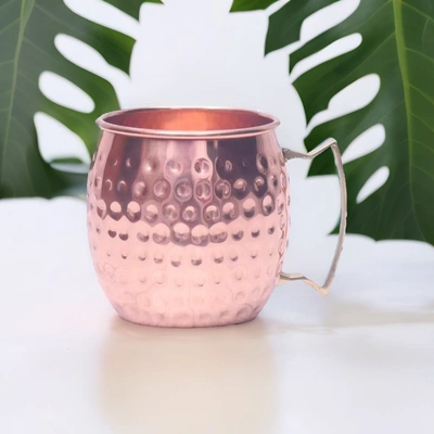 Pure Copper Moscow Mule Mug 550 ML - Handcrafted Mug for a Touch of Luxury