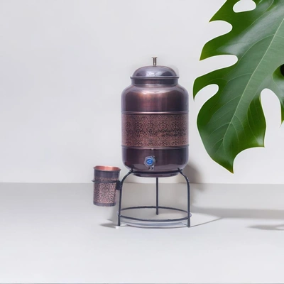 Premium Copper Water Dispenser Set with Ayurvedic Health Benefits