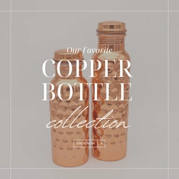 Diamond Pure Copper Water Bottle 1000ml - Health and Style Combined