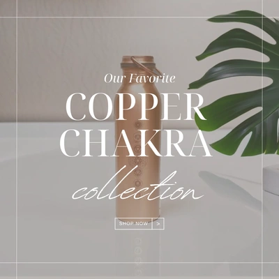 Pure Copper Water Bottle 7 CHAKRA - Holistic Wellness Hydration