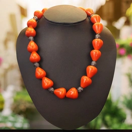 GiTAGGED® Channapatna Eco-friendly Wooden Bead Summer Necklace