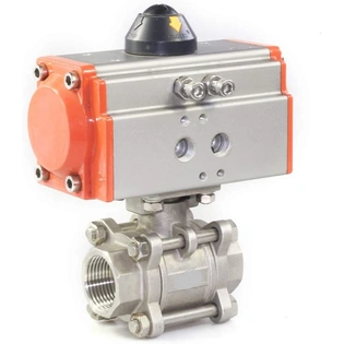 3 Piece Design Pneumatic Ball Valve