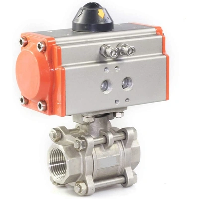 3 Piece Design Pneumatic Ball Valve