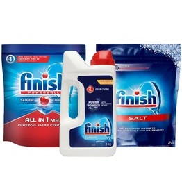 Finish Essentials - Powerball + Detergent + Salt