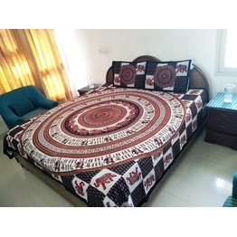 Black Cotton Bedsheets , Black Queen Bedding , Elephant Bedding Double ,Animal Print Bedspread ,Black Bedspread , FREE SHIPPING