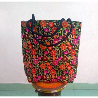 Tote Bags for Women , Embroidered Handbag , Fabric Tote Bag , Big Handbag , FREE SHIPPING