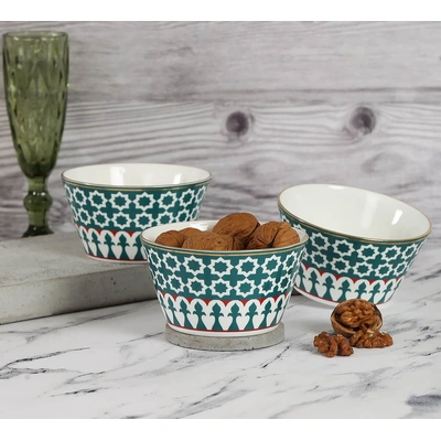 India Circus Marine Opulence Nikko Bowl (Set of 3)