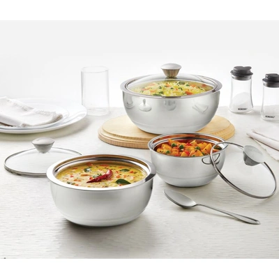 Set of 3 Servefresh Insulated Curry Server