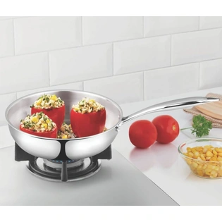 Cookfresh Tri-ply SS Fry Pan, Induction Base