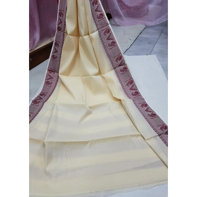 Handloom Plain Soft Cotton Saree