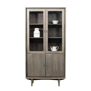 Display Cabinet with 4 doors in Mango wood