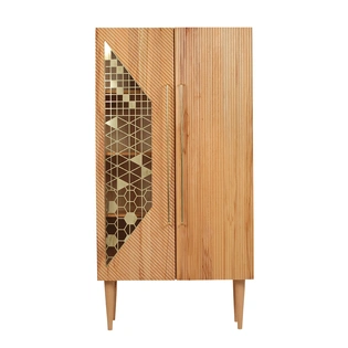 Cabinet with 2 doors in Steam Beech Wood