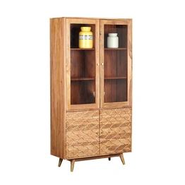 Display Cabinet with 4 doors in Sheesham Wood