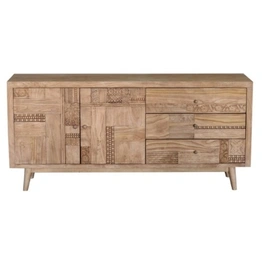 Sideboard with 2 Doors & 3 Drawers (Back & Drawer bottom in MDF)