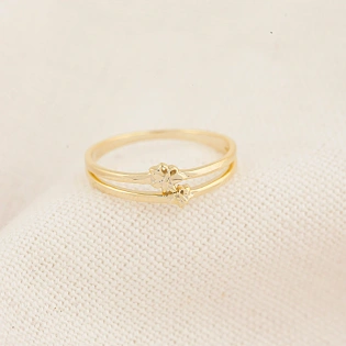 14K Solid Gold Plain Butterfly Ring Handmade Plain Stacking Ring Modernist Dainty Stacking Minimalist Heart beat Pointy Statement Ring