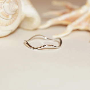 925 Sterling Silver Ring ,Plain Band Ring, Nickel Free Silver, Sea breeze Charm Ring, Knuckle Ring, Boho Ring, Gift for Her, Gift Your Her