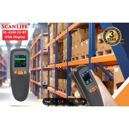 BARCODE SCANNER SCANLIFE 2D WIRELESS SL-6200 BT (SCREEN)