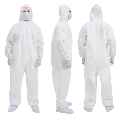 OEM EN13485 Type 6 Protective Ppe Kit Suit Coverall Overall Disposable Coverall Protection Clothes Chemical Protective Clothing