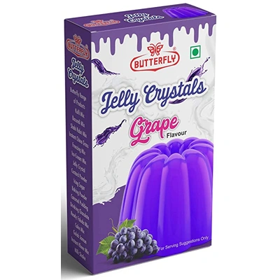 Butterfly Instant Jelly Crystals, 100g (Grape)