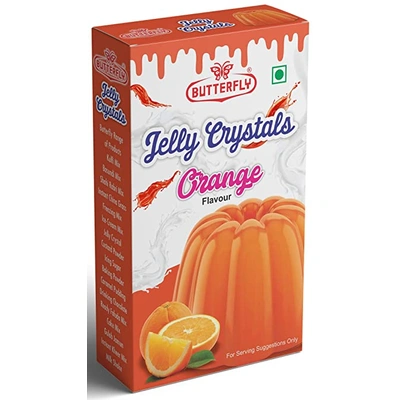 Butterfly Instant Jelly Crystals, 100g (Orange)