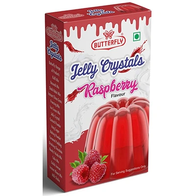 Butterfly Instant Jelly Crystals, 100g (Raspberry)