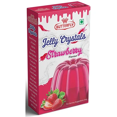 Butterfly Instant Jelly Crystals, 100g (Strawberry)