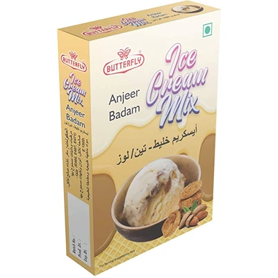 Butterfly Instant Ice Cream Mix, 150 Grams (Anjeer Badam)