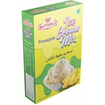 Butterfly Instant Ice Cream Mix, 150 Grams (Pineapple)