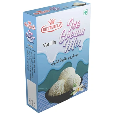 Butterfly Instant Ice Cream Mix, 150 Grams (Vanilla)