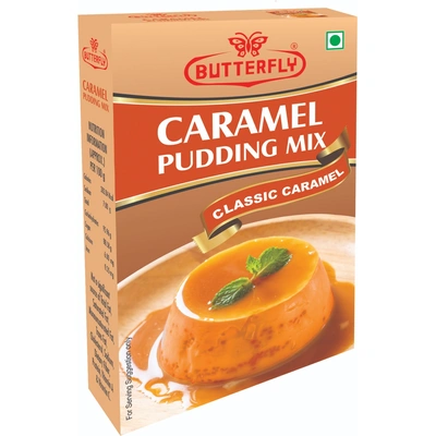 Butterfly Instant Caramel Pudding Mix, 100g (Classic)