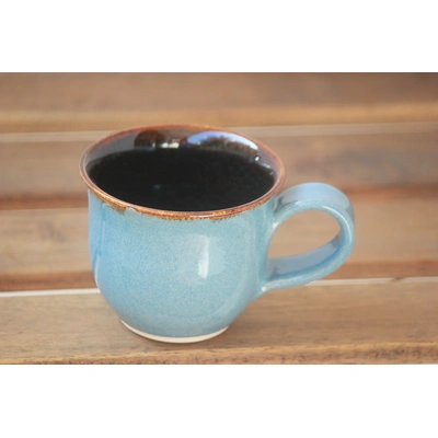 Handmade Ceramic Ocean Blue Coffee/ Tea Mug