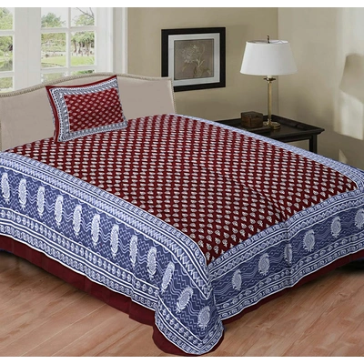 Brown Printed Bedsheet