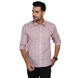 Slub Cotton Shirt For Men