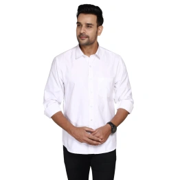 Formal White Cotton shirt For Men