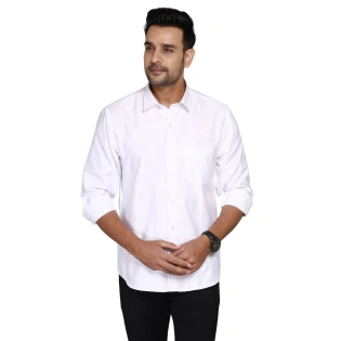 Formal White Cotton shirt For Men